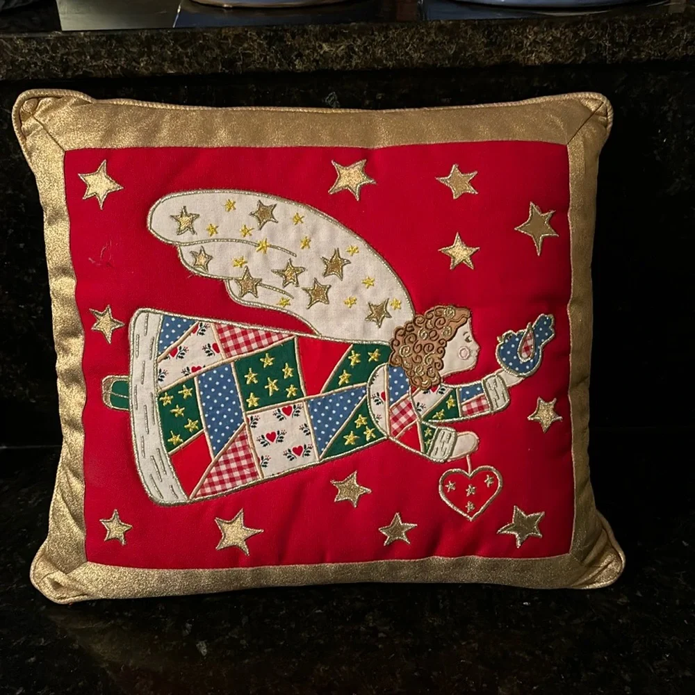 Angel Holiday Pillow